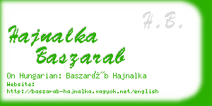 hajnalka baszarab business card